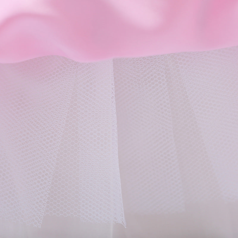 Promo‼️Vestido Rosa, Flores 1627