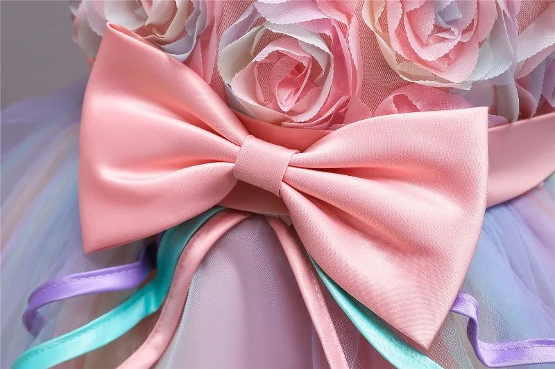 Vestido arcoiris Elegante