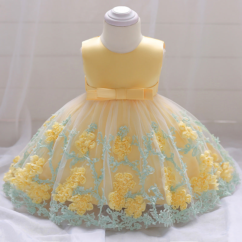 Promo‼️Vestido Amarillo, Abejita, flores 1735