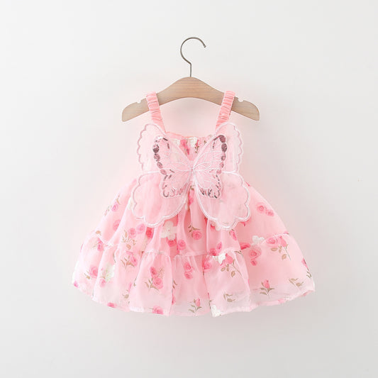 Vestido Rosa Mariposas🌸🦋1202