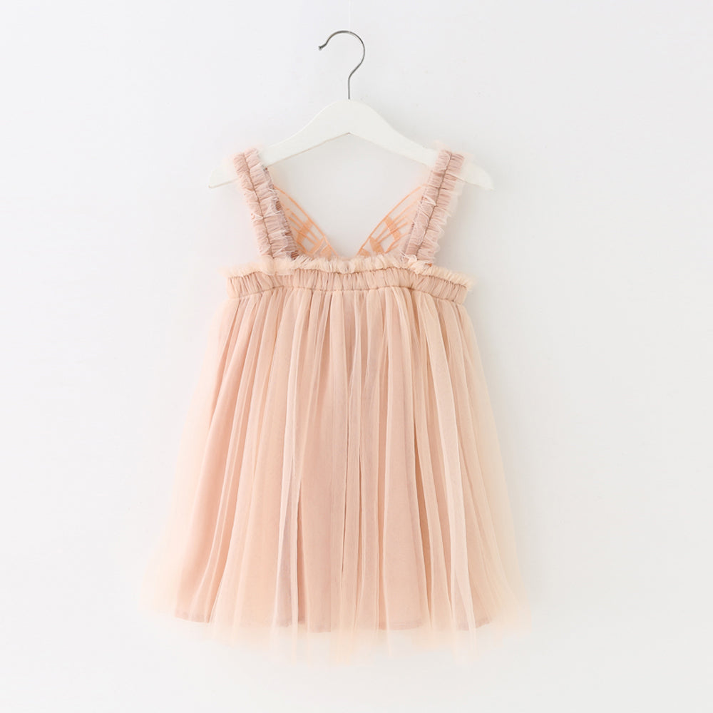 Vestido Beige mariposas 1731