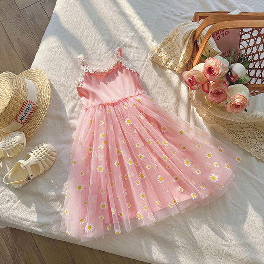 Vestido Rosa margaritas🌸 1184