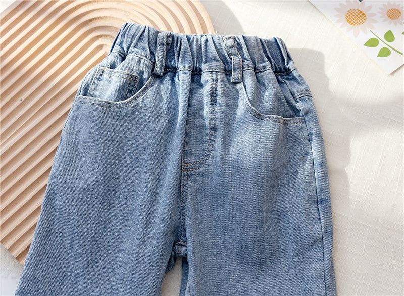 Jeans, pantalón, vaquero con florecitas 2082