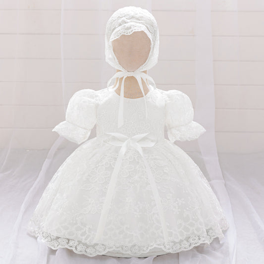 Vestido Blanco más gorro, bautismo, Cortejo 2074