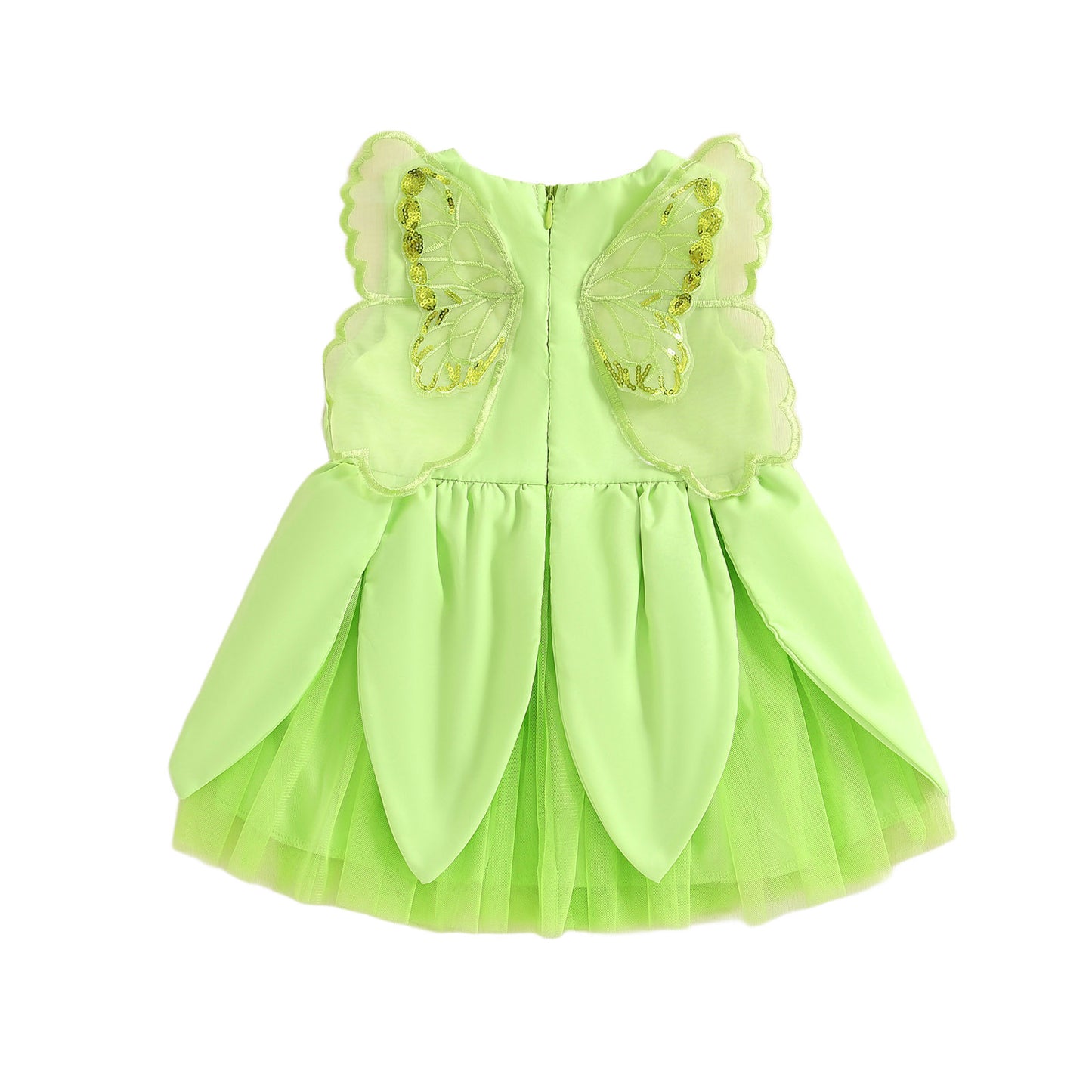 Vestido tinkerbell verde con alitas en la espalda💚🌟1522