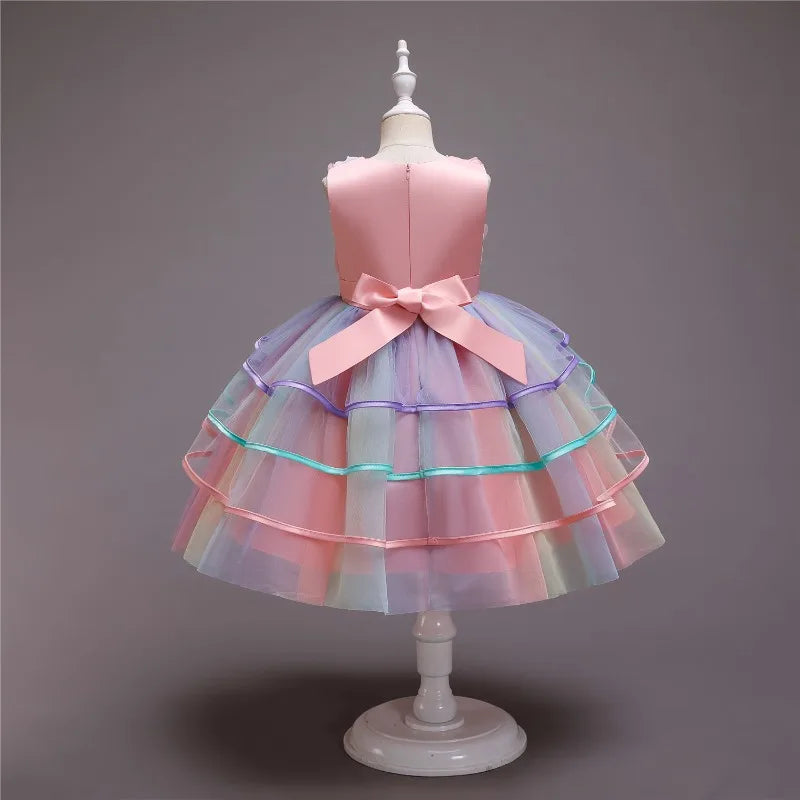 Vestido arcoiris Elegante