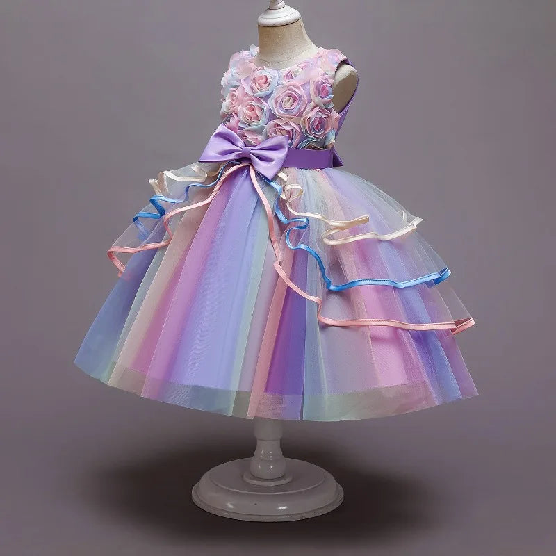 Vestido Arcoiris Elegante