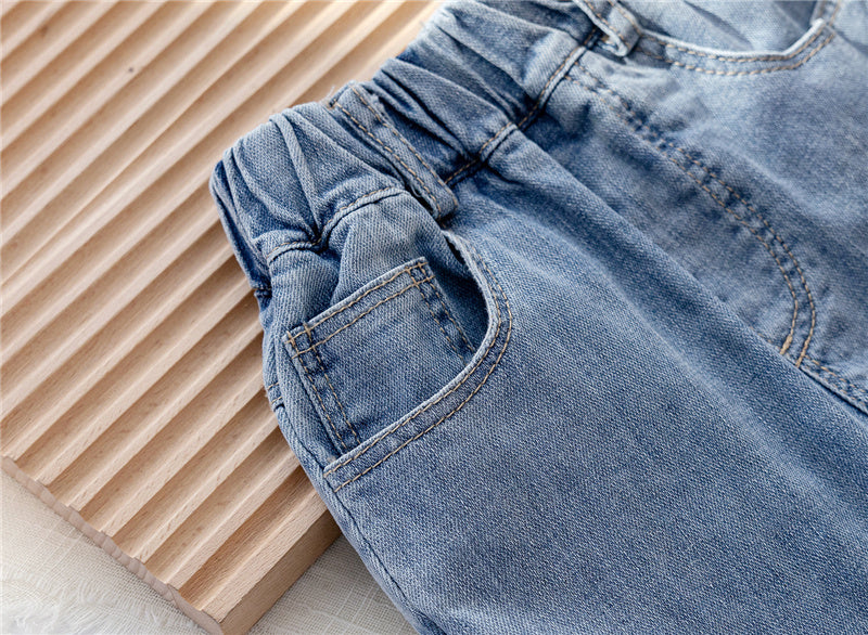 Jeans, pantalón, vaquero con florecitas 2082