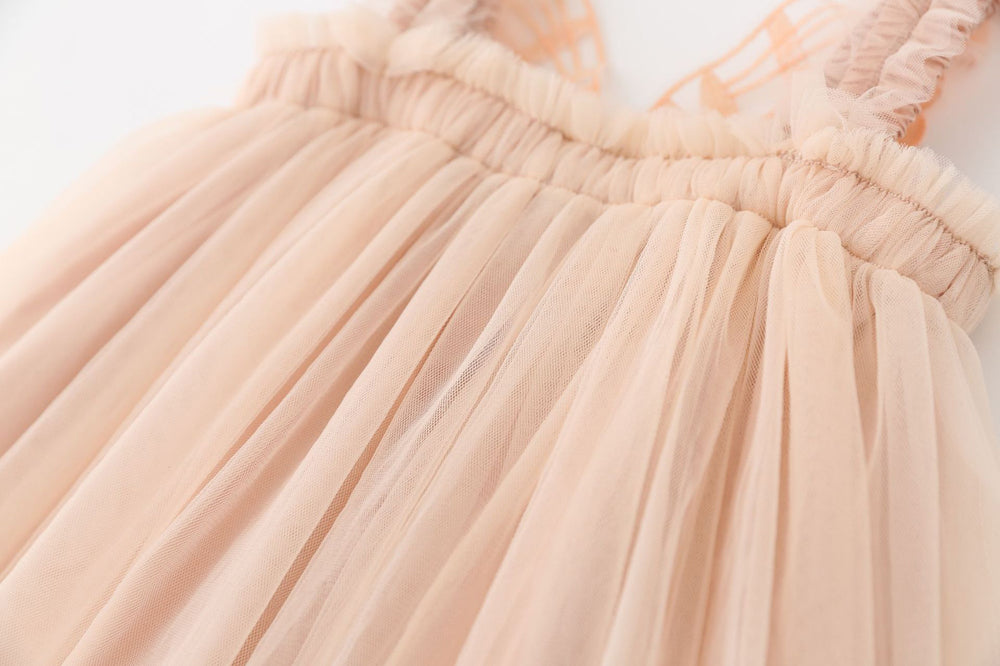 Vestido Beige mariposas 1731