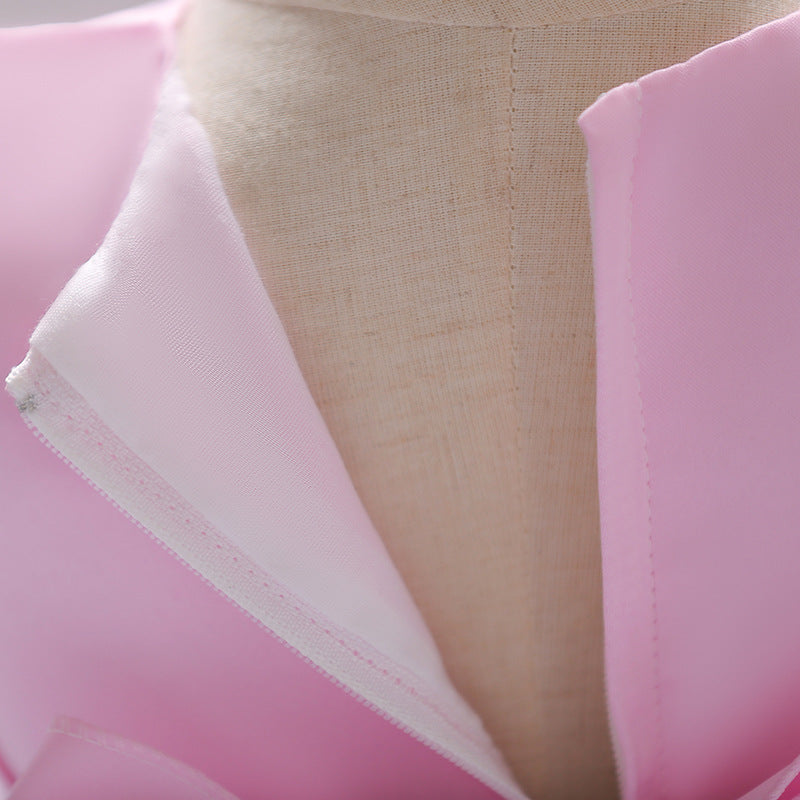 Promo‼️Vestido Rosa, Flores 1627