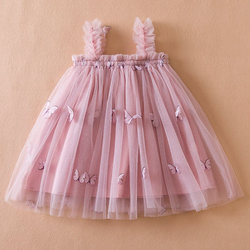 Vestido lila oscuro mariposas💟🦋 1196