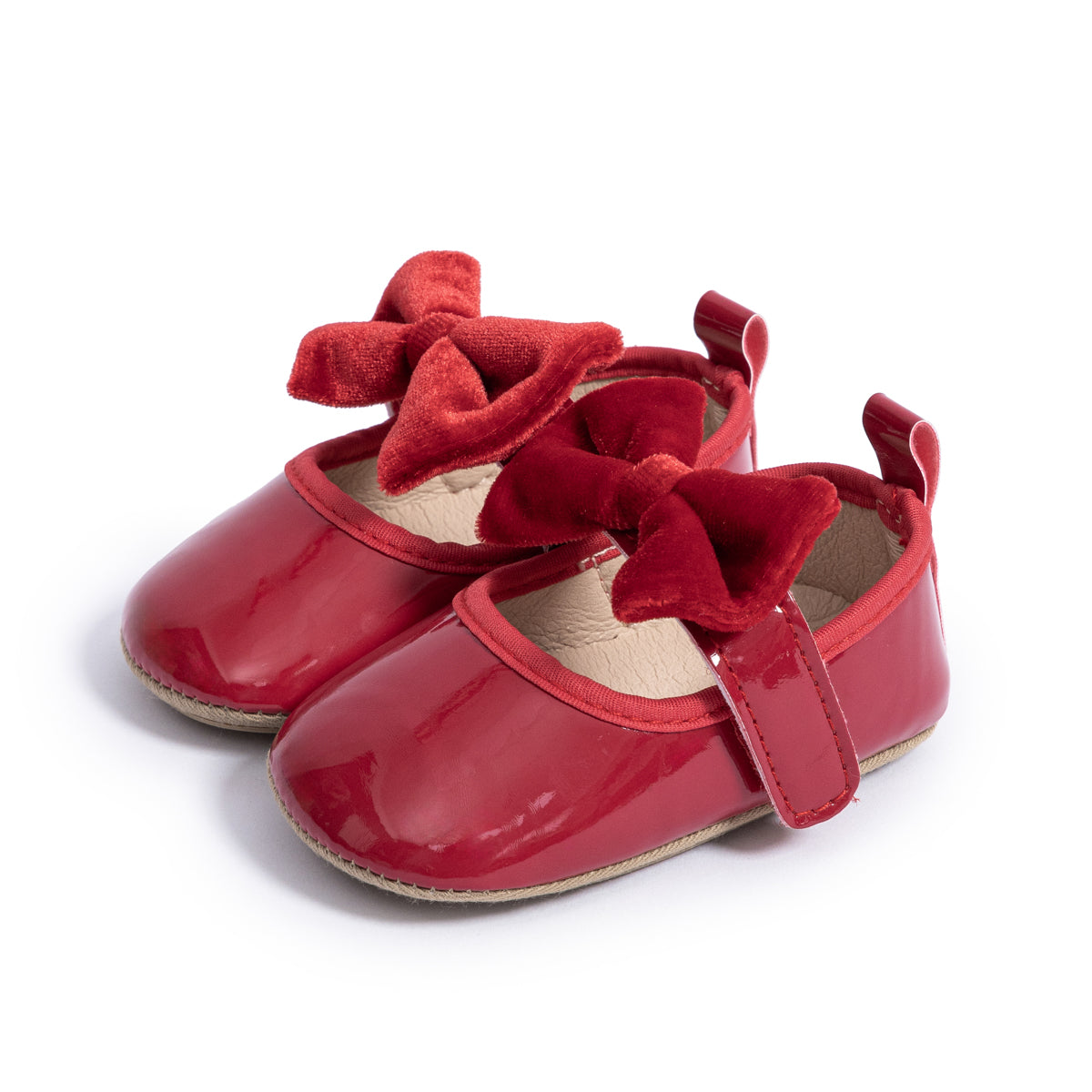 Zapatito, calzado rojo 0 hasta 12meses 2101