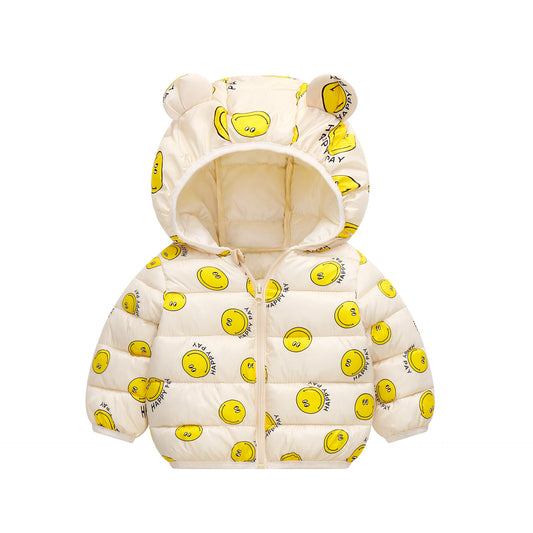 Camperita, campera, rompe viento amarilla emojis😃💛1040