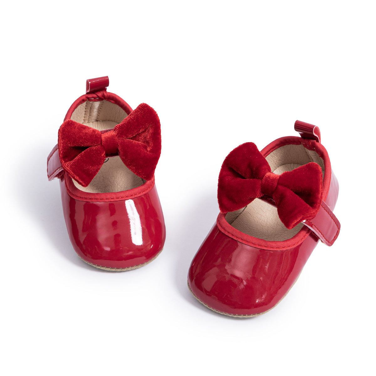 Zapatito, calzado rojo 0 hasta 12meses 2101