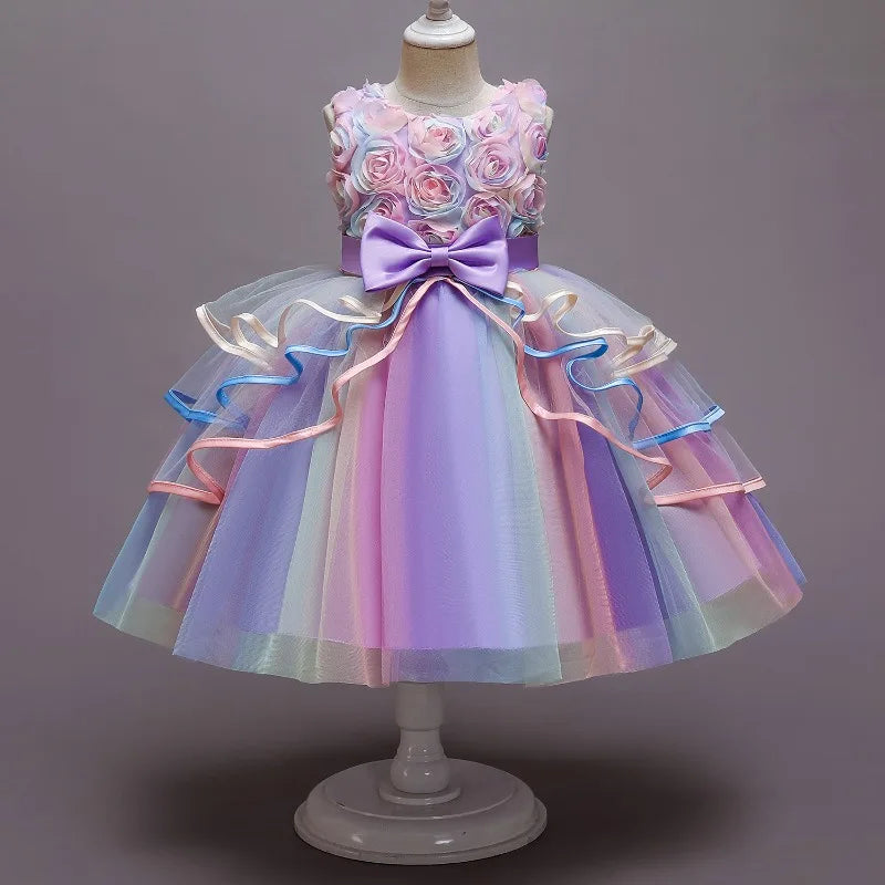 Vestido Arcoiris Elegante