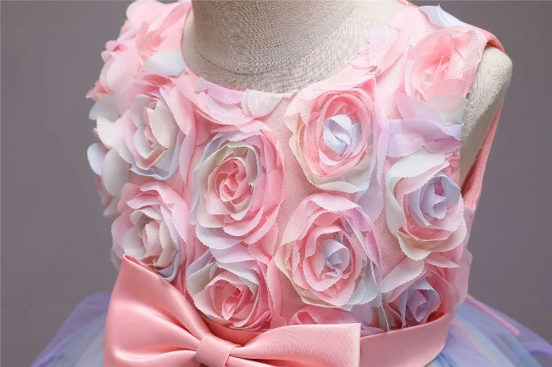 Vestido arcoiris Elegante