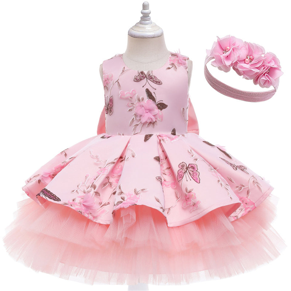 Vestido Rosa mariposa