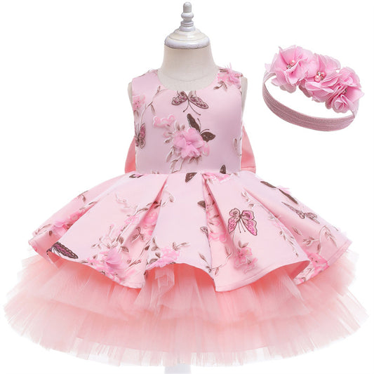 Vestido Rosa mariposa