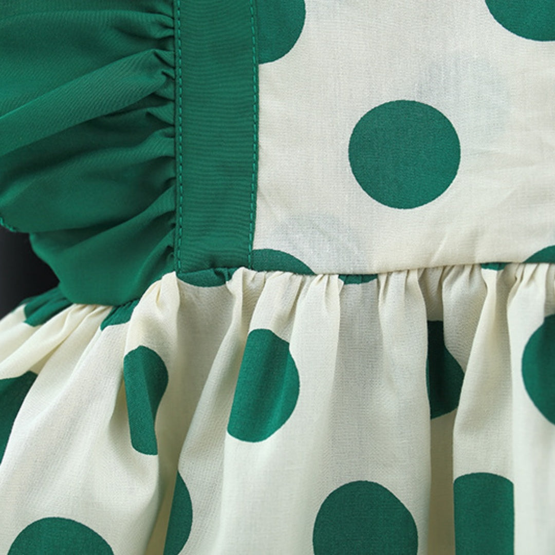 Vestido verde con sombrero 👒💚 3349