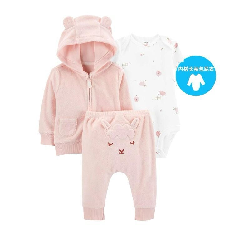 Conjunto 3 piezas, campera, body y pantalon 🧸🩷2637
