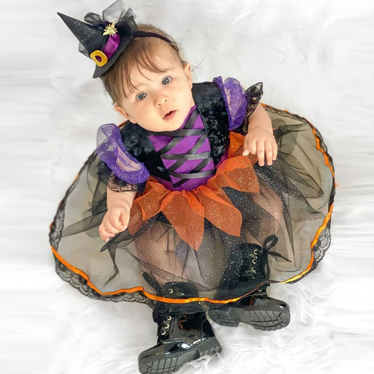 Vestibody más vincha, brujita, Halloween🕷️1336