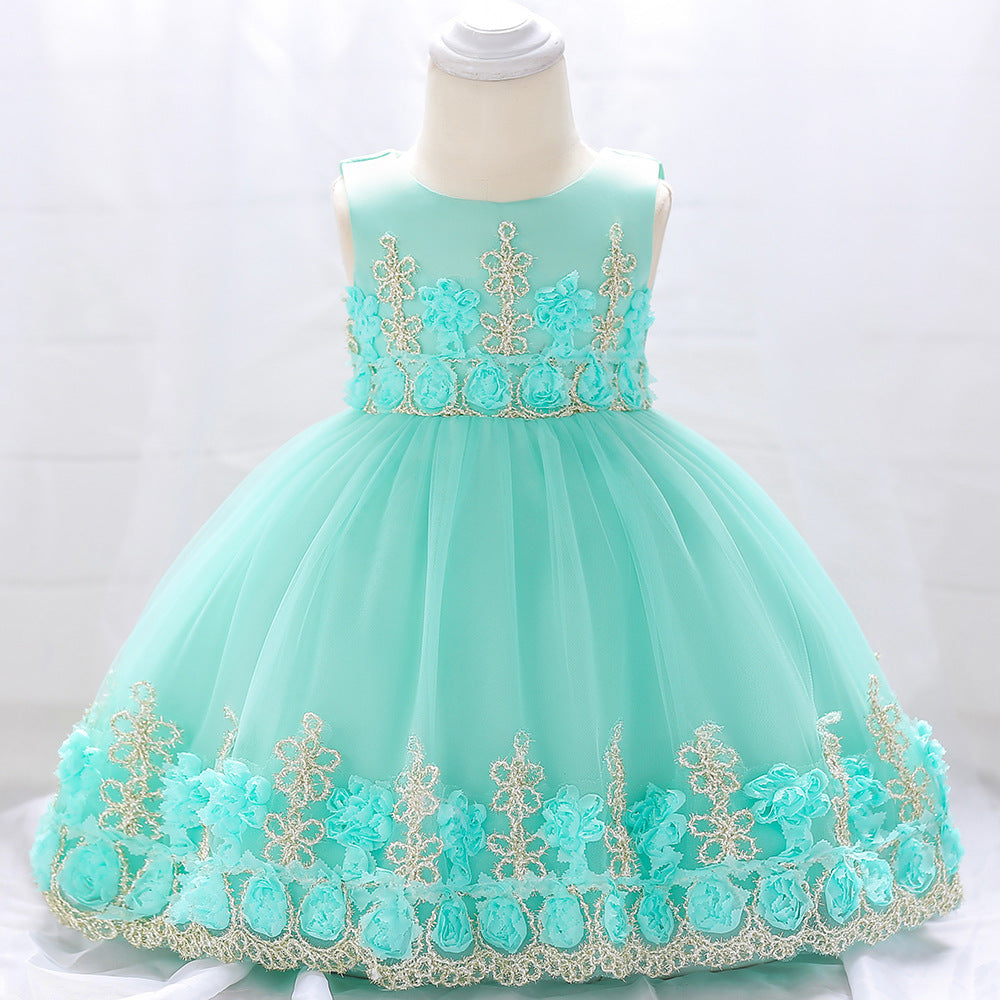 Promo‼️Vestido Verde Agua, con detalles dorados💚✨1242