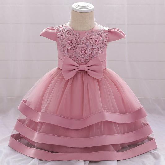 Vestido Rosa Vieja Elegante