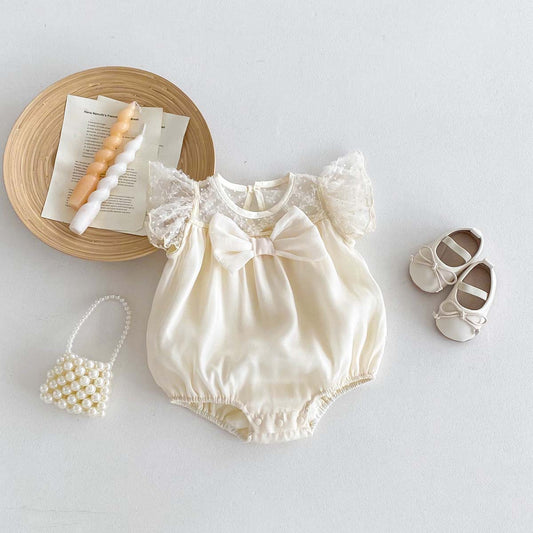 Body Beige con detalle de moño 2059