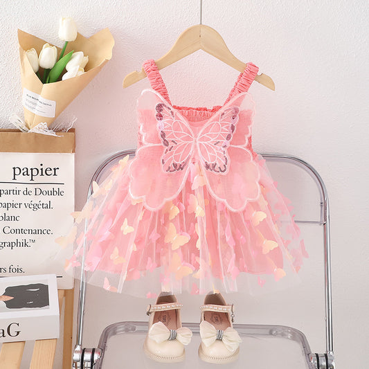 Vestido Rosa Mariposas🦋