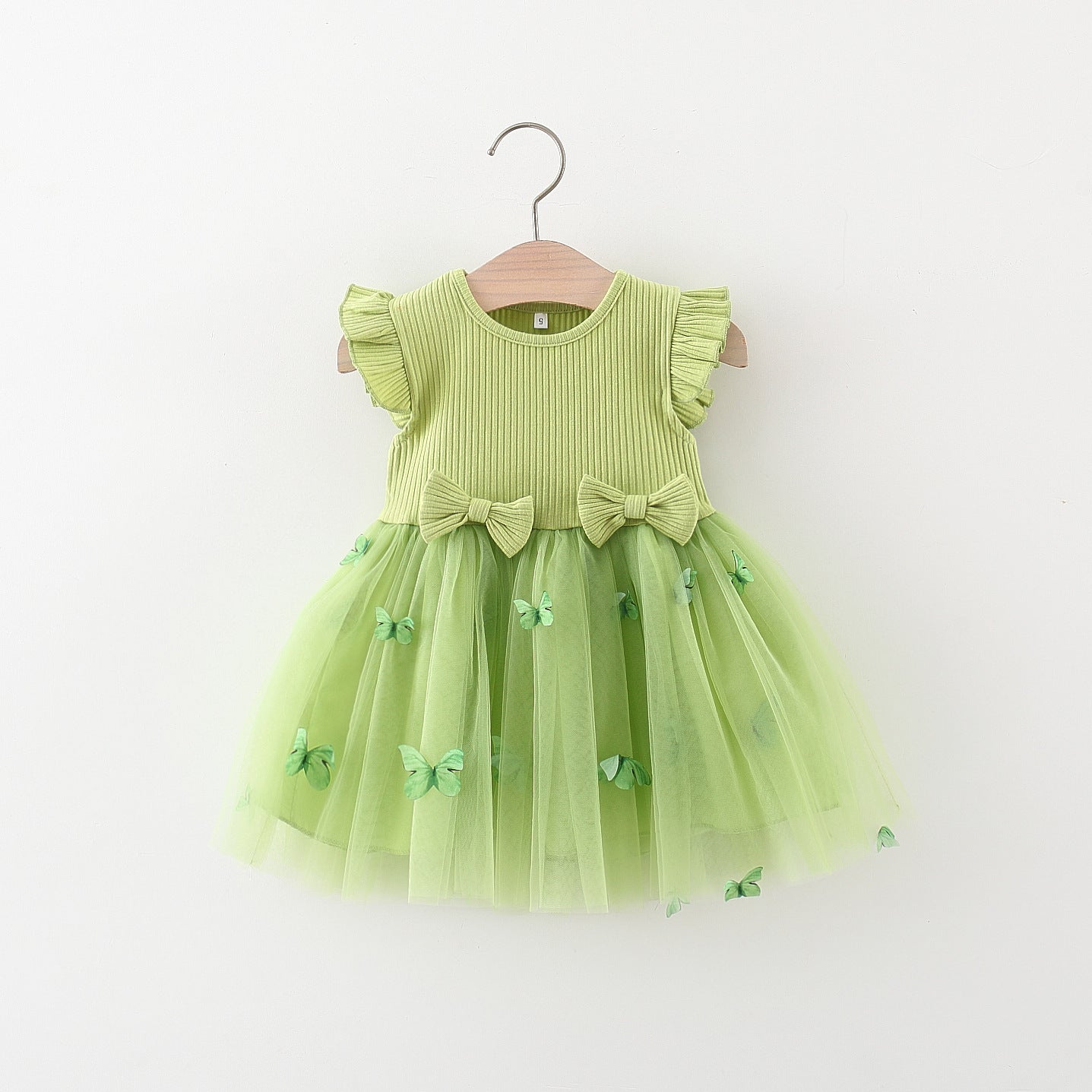 Vestido Verde con detalle de mariposas🦋💚 1480