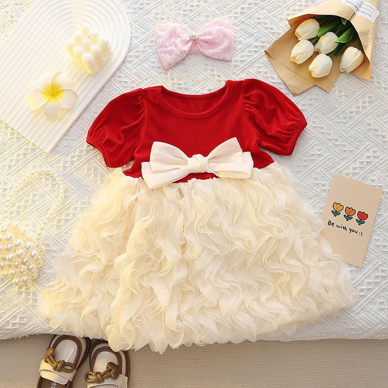 Vestido rojo con blanco🎅❤️1498