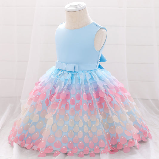 Promo‼️Vestido Celeste, fondo de mar, sirena 2057