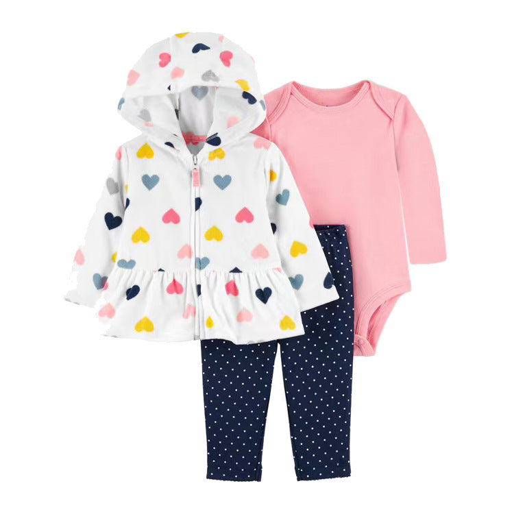 Conjunto 3pcs, Camperita, body y Pantalón