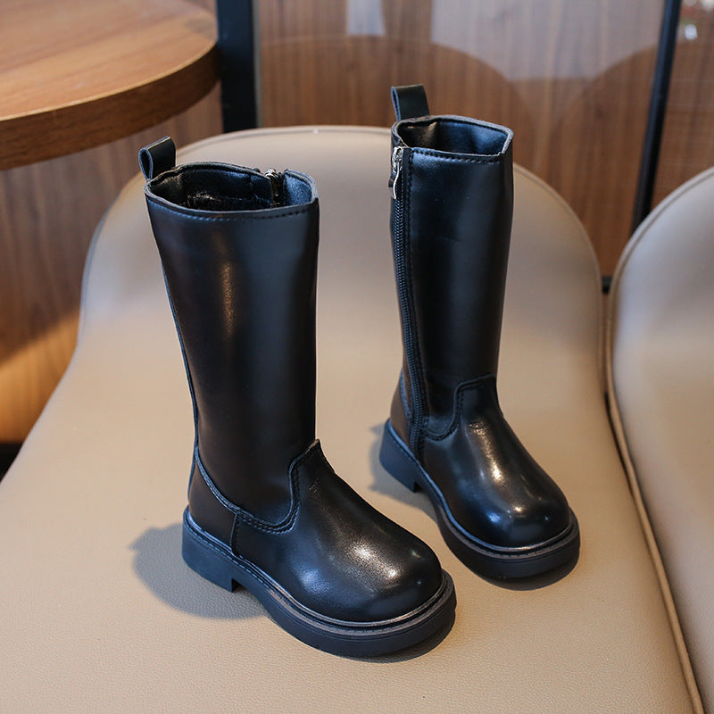 Calzado, bota larga negra, Cod 24001