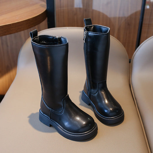 Calzado, bota larga negra, Cod 24001