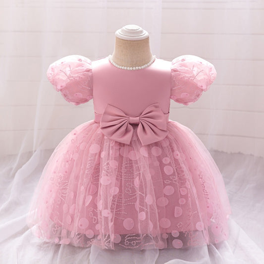 Promo‼️ Vestido Rosa Vieja, manga princesa 1635