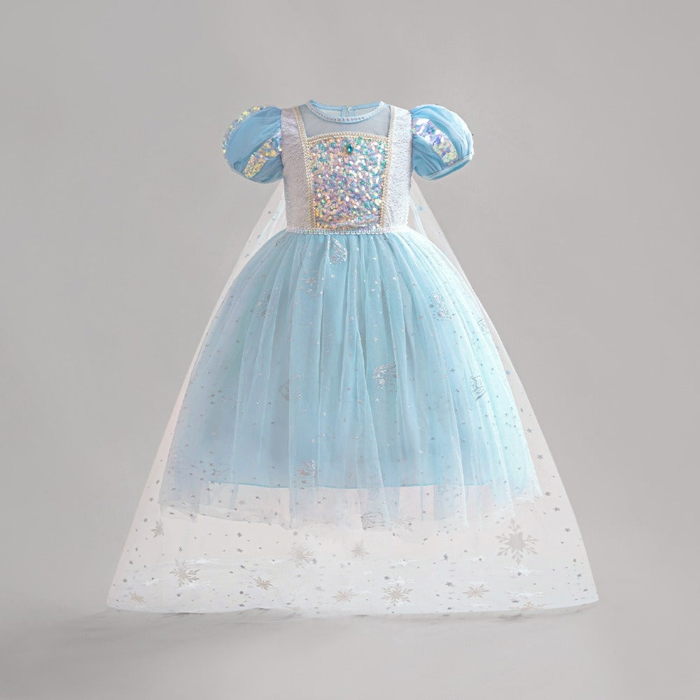 Vestido Celeste Elegante, Frozen💙