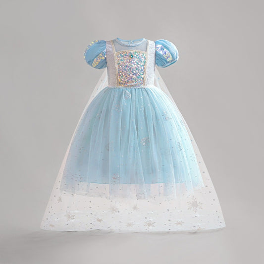 Vestido Celeste Elegante, Frozen💙