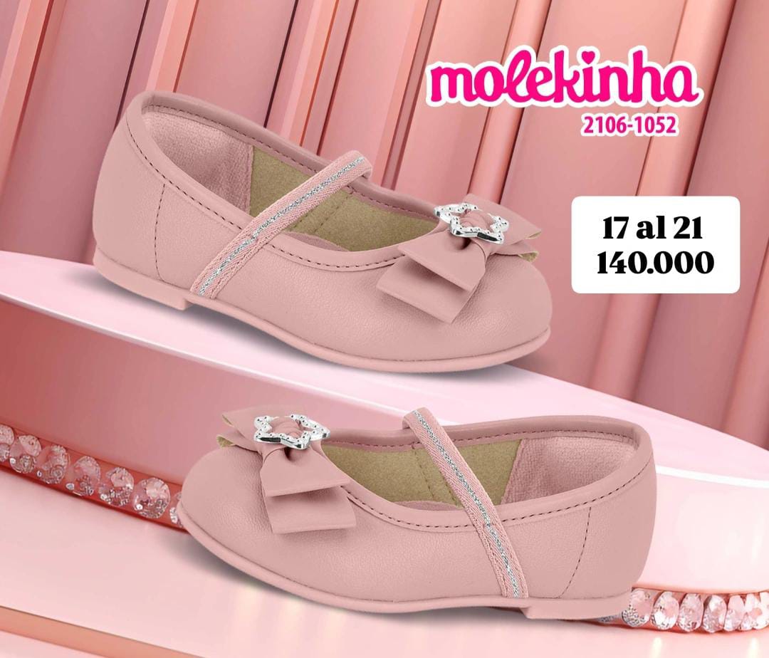 Molekinha, zapatitos, rosa