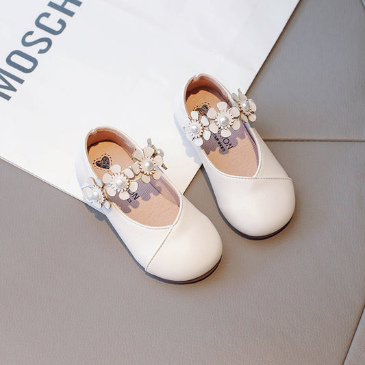 Calzado, zapatitos, con flores 25030