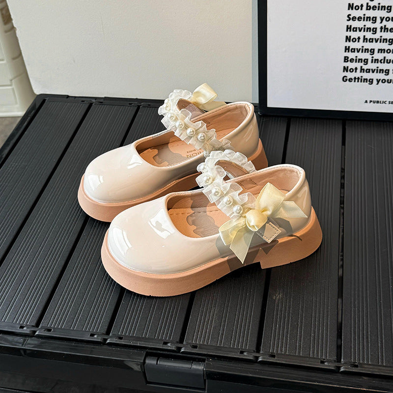 Calzado, zapatito charol Beige🤎✨25023B