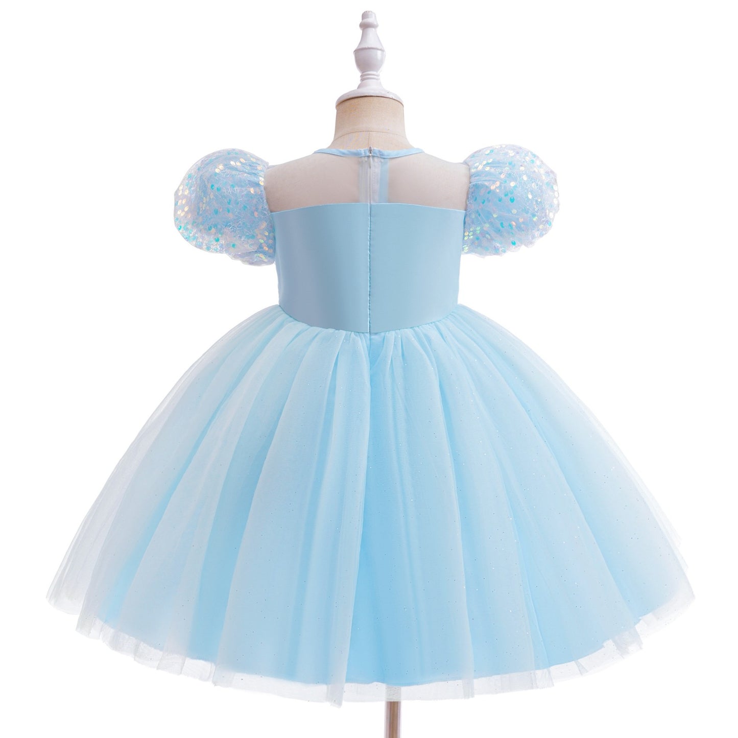 Vestido Celeste Elegante