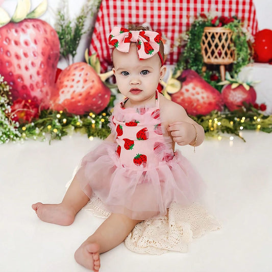 Conjunto Body más vincha frutillita🍓