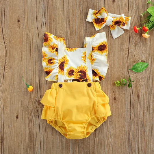 Conjunto Body más vincha girasoles🌻