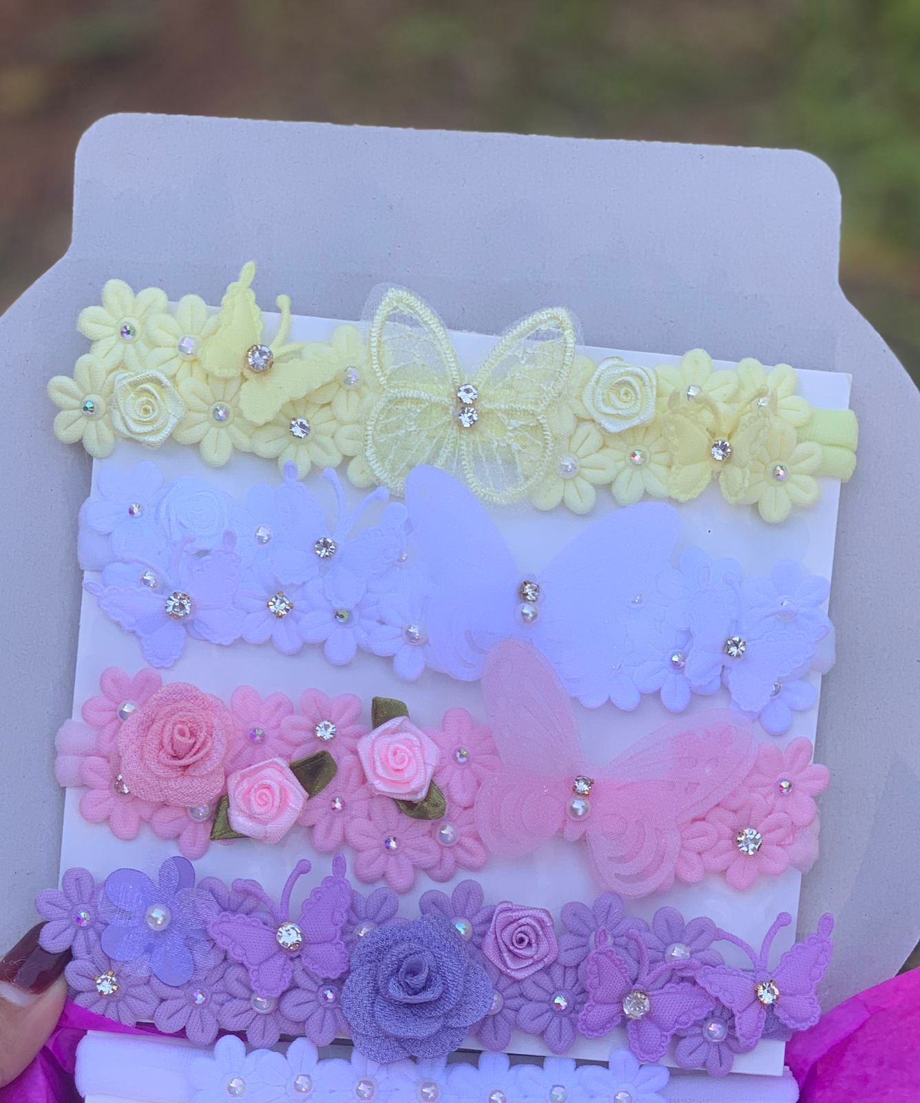 Tocados la unidad🦋, vinchitas, accesorios, mariposas🦋