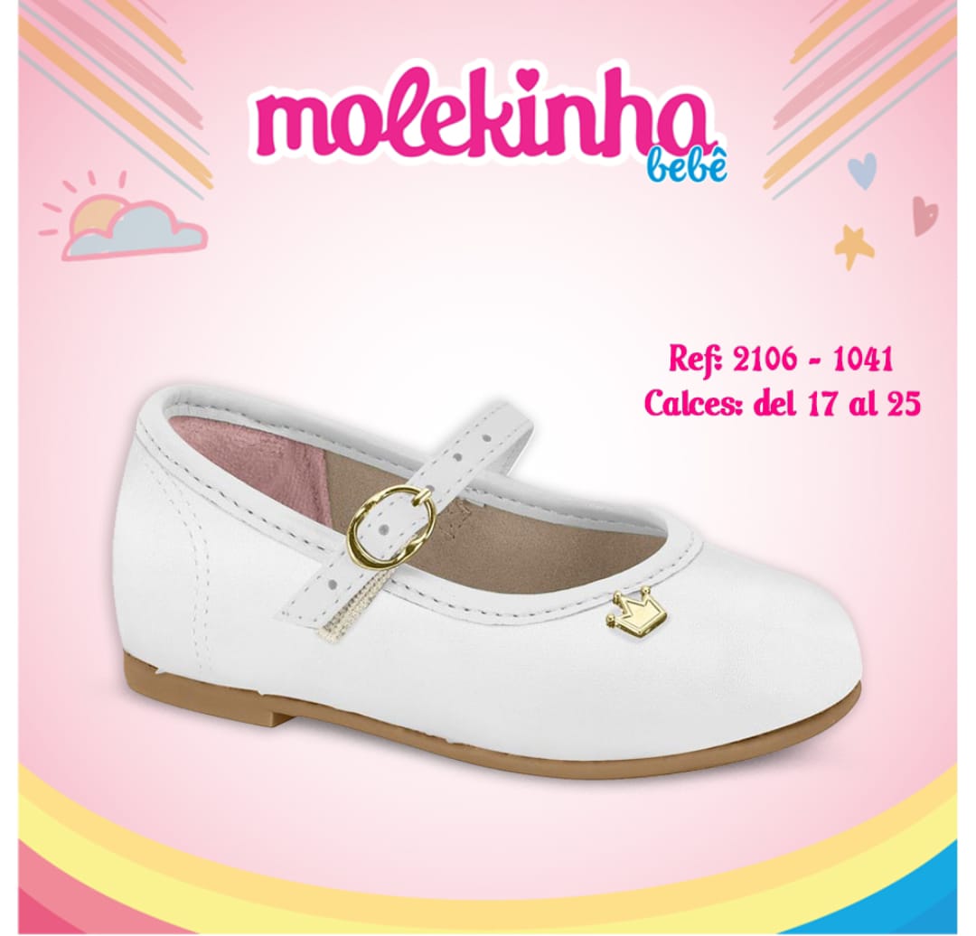 Molekinha, zapatitos, calzado, blanco, Bautismo, Cortejo