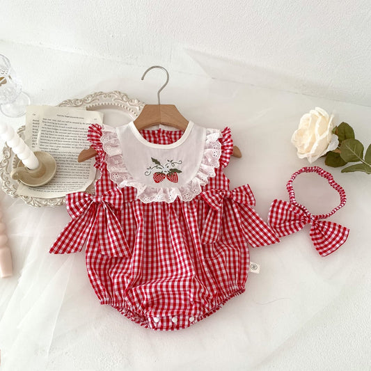 Conjunto Body más vincha frutillita, frutilla, 1071