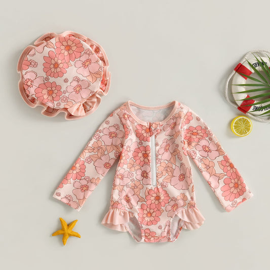 Traje de baño☀️ conjunto malla más gorra🌸 1265