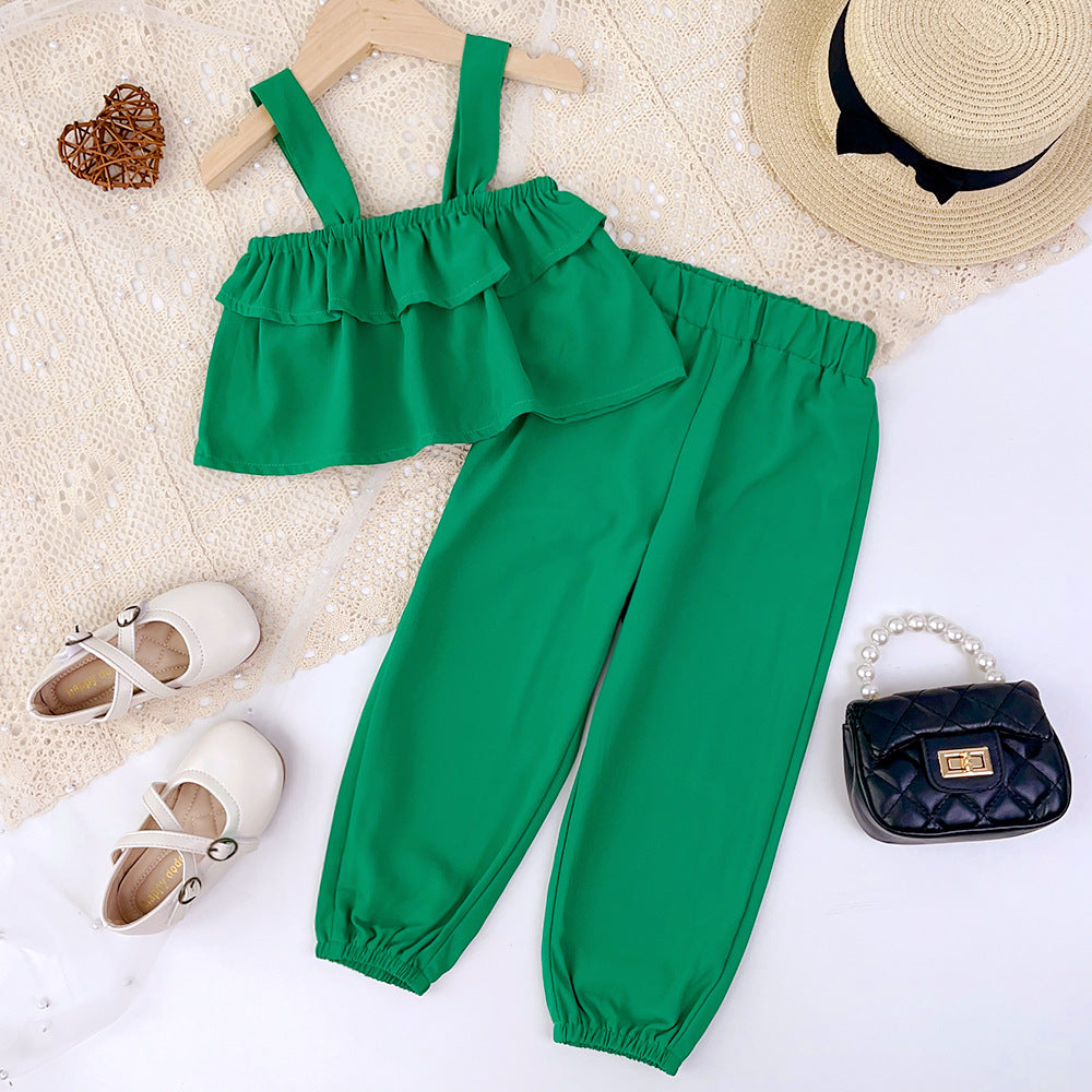 Conjunto blusa más pantalón verde💚 1431
