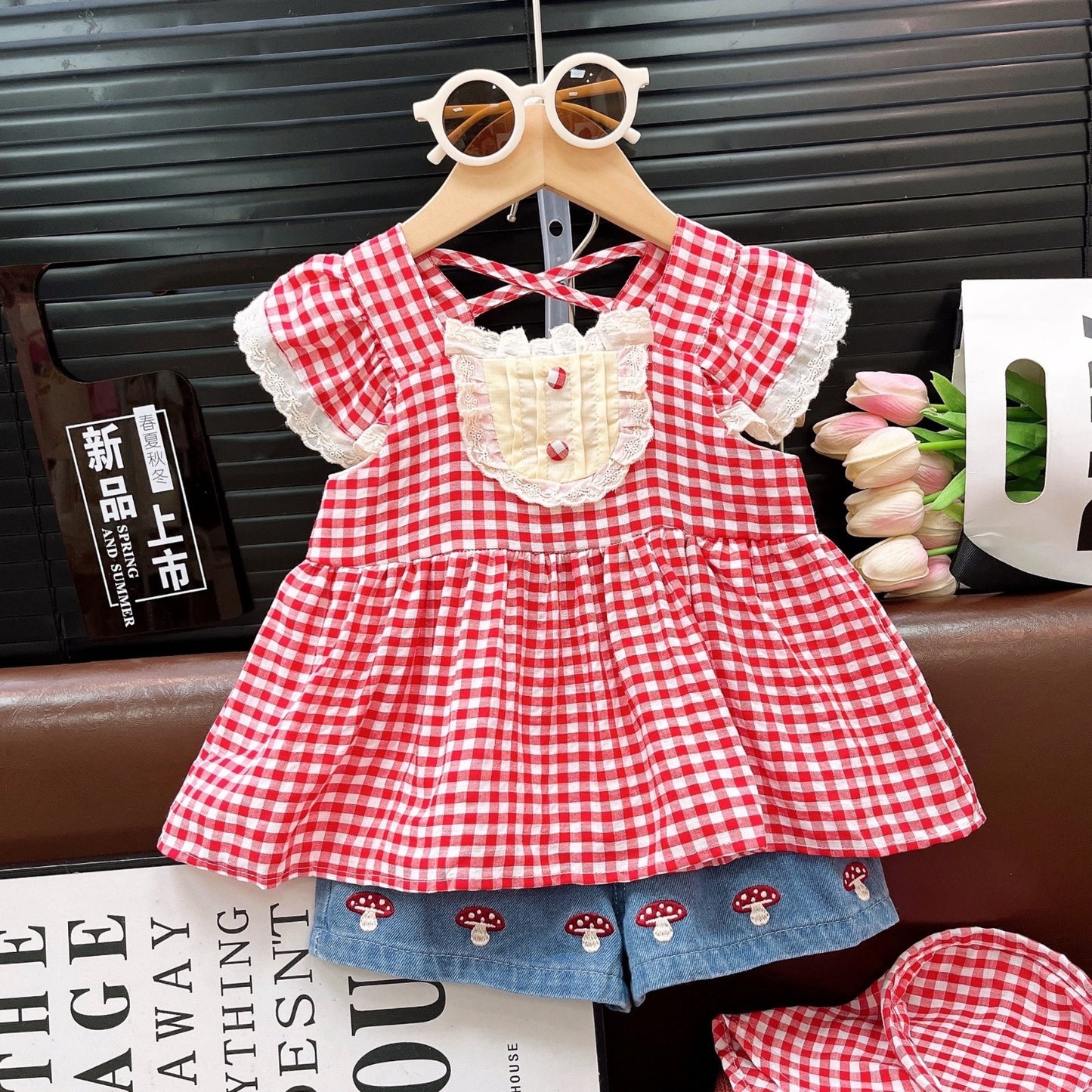 Conjunto Blusa más short y Hebilla❤️1467
